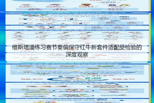 维斯塔潘练习赛节奏偏保守红牛新套件适配受检验的深度观察